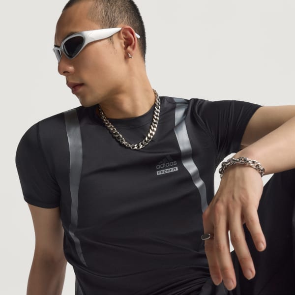 Negro Camiseta ajustada Archive Techfit