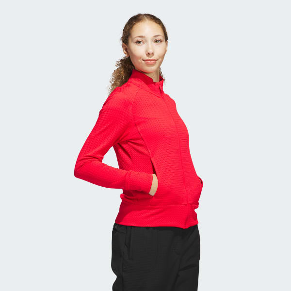 adidas Women's Ultimate365 Textured Jacket - Red | Free