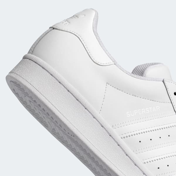 Adidas superstar all white trainers hotsell