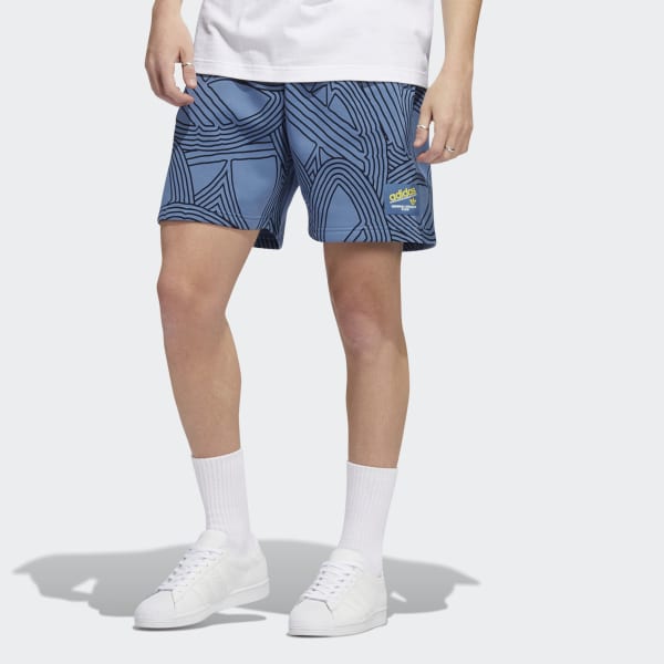 Blue Original Athletic Club Allover Print Shorts UV015