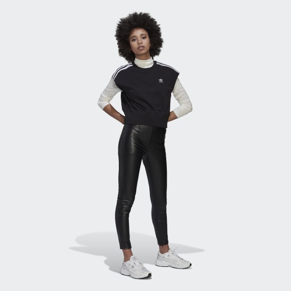 Czerń Adicolor Classics Waist Cinch Tee TX743