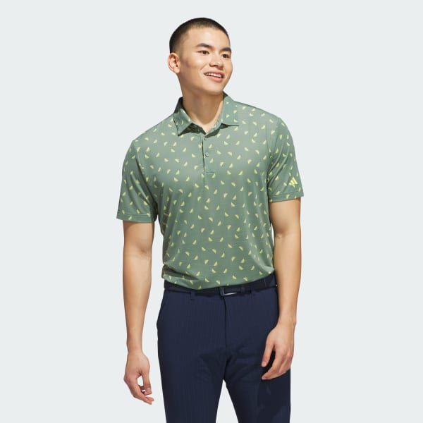 Green Ultimate365 Printed Mesh Polo Shirt