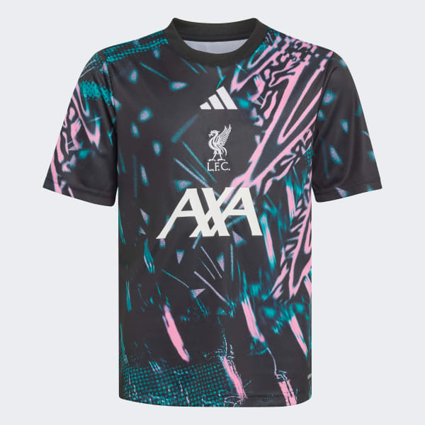 สีดำ เสื้อวอร์มก่อนแข่ง Liverpool FC 25/26 สำหรับเด็ก