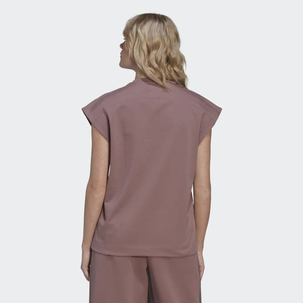 สีม่วง เสื้อยืด Adicolor Contempo Chunky 3-Stripes
