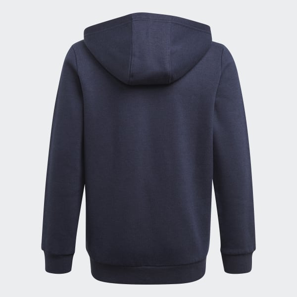 Felpa con cappuccio Essentials 3 Stripes Blu adidas adidas Italia