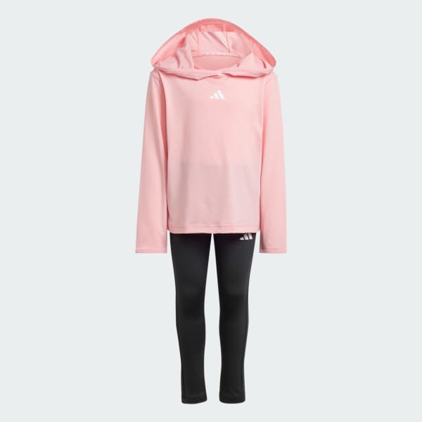 Adidas girls pink hoodie deals