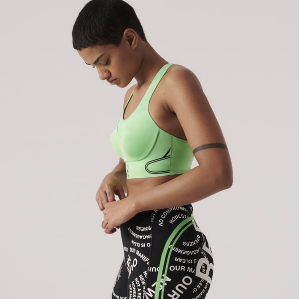 Gron adidas by Stella McCartney TruePace High Support Sports Bra