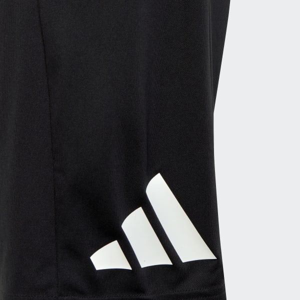 Negro Shorts Train Essentials AEROREADY Logo Ajuste Clásico