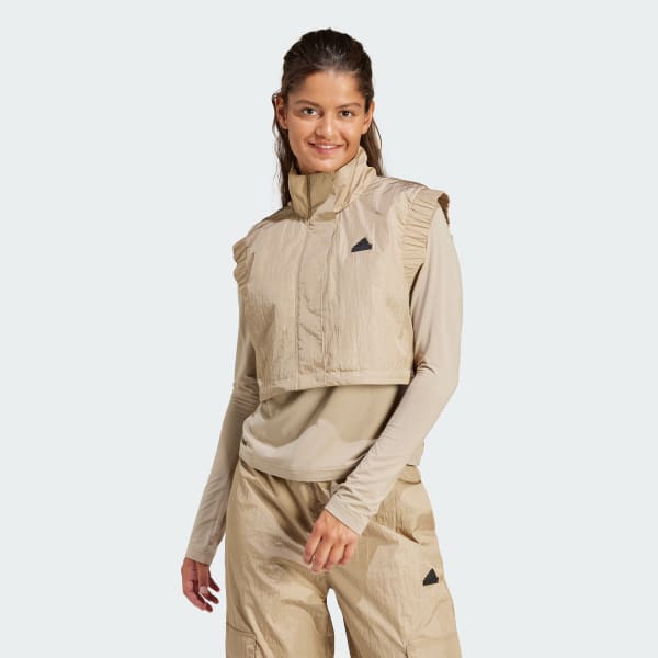 Groen City Escape Crop Bodywarmer