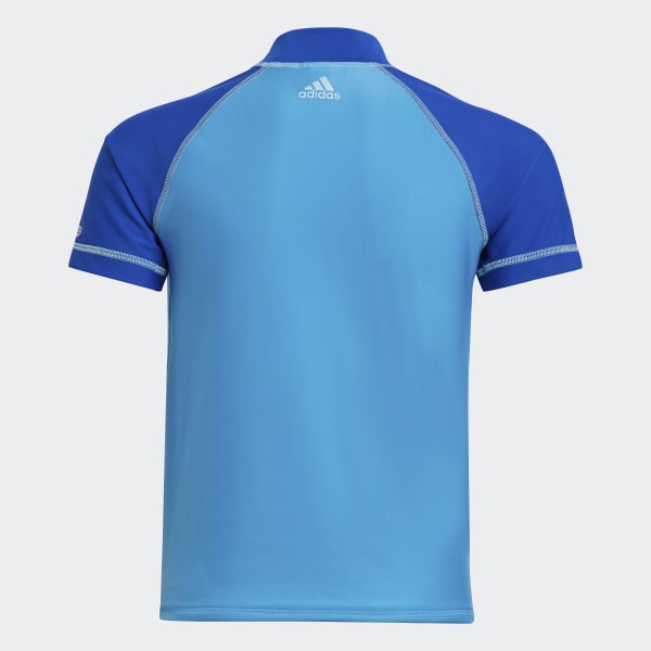 Blue Short Sleeve Rash Guard