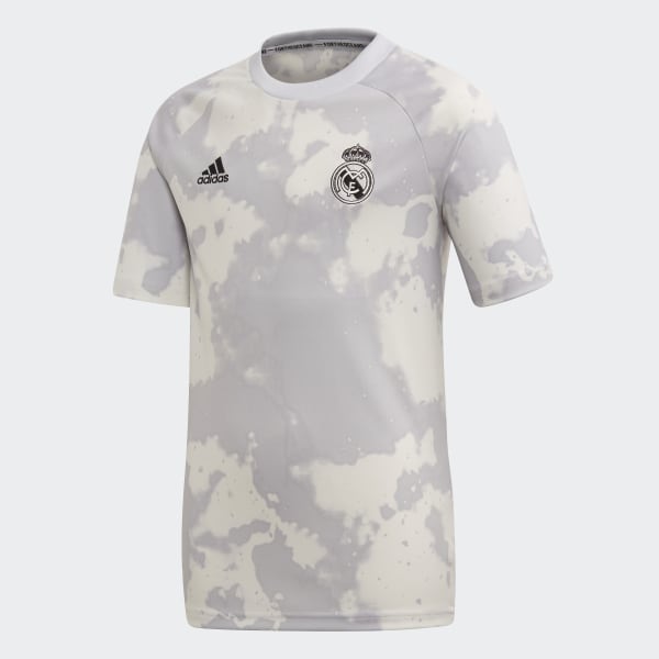 adidas REAL PRESHI Y Grå | adidas Norway Real Madrid Trenings T Skjorte Pre Match Hjemme Parley Grå