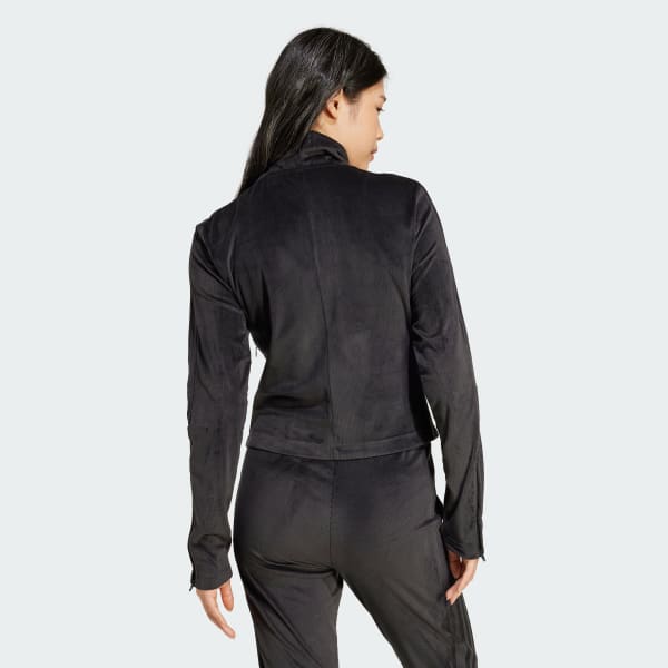 adidas Tiro Cut 3-Stripes Stretchy Velour Track Jacket