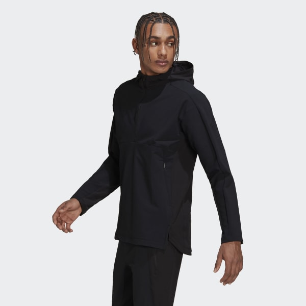 cerná Mikina Workout Cordura Full-Zip BZ306