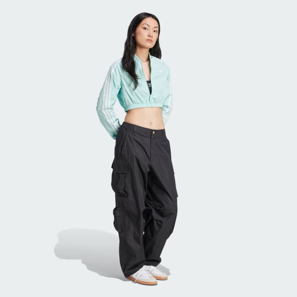 Turquoise Adicolor Teamgeist Cropped Track Top