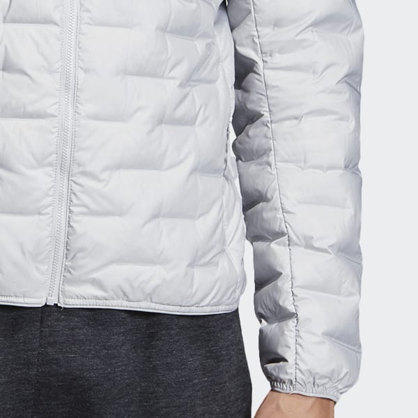 adidas light down hooded jacket