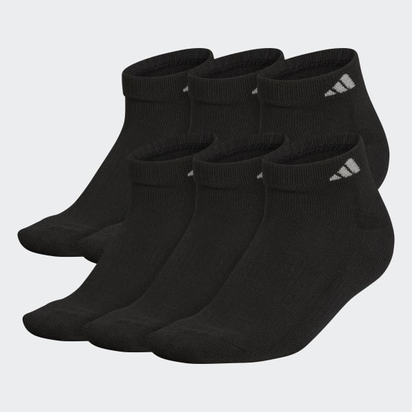 adidas Athletic Low-Cut Socks 6 Pairs - Black | adidas US