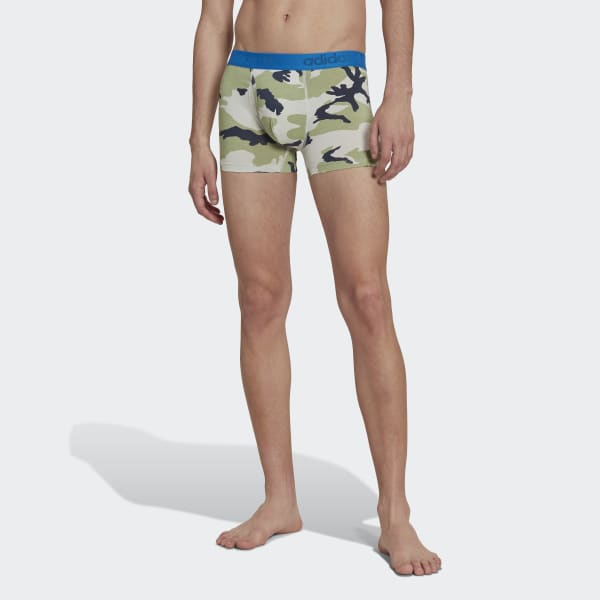 blauw Comfort Flex Cotton Print Strakke Boxershort HPN23