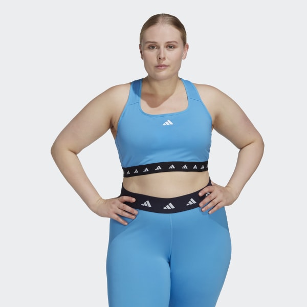 Niebieski Powerreact Training Medium-Support Techfit Bra (Plus Size) F6305