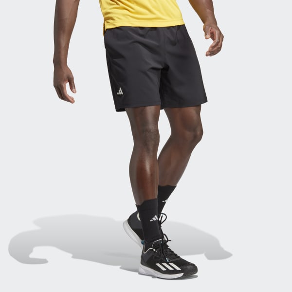 Zwart Club Tennis Stretchgeweven Short