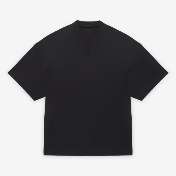 Đen Áo Thun Cổ Chữ V Fear of God Athletics