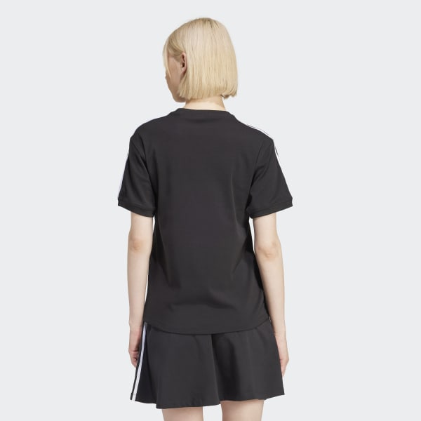 ★ adidas★ 3S Tee Black IU2420 adidas Women's Lifestyle 3-Stripes Tee - Black | Free