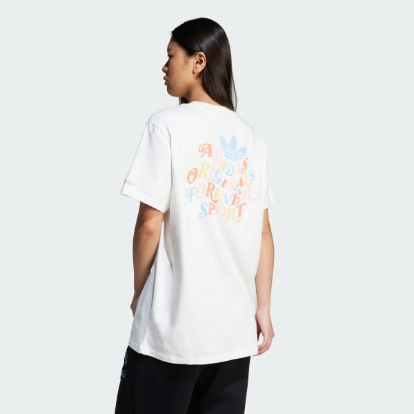 White Trefoil Series Forever Originals Loose Tee