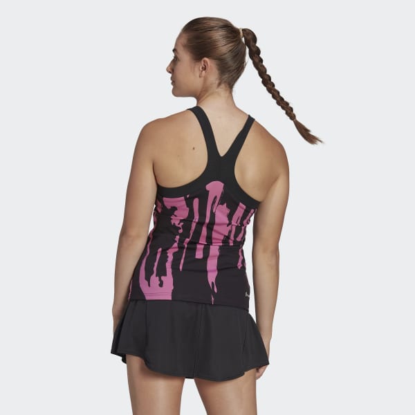 Sort Thebe Magugu Tennis New York Y-Back tanktop MLQ28