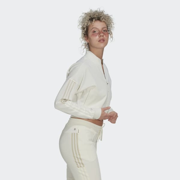 Weiss Cropped Track Top XR798