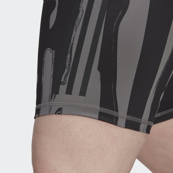 Szary Thebe Magugu Biker Shorts (Plus Size) OO132