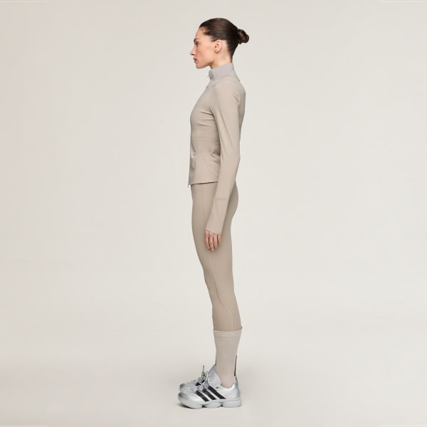 Beige adidas x entire studios 트레이닝 미드 레이어 재킷