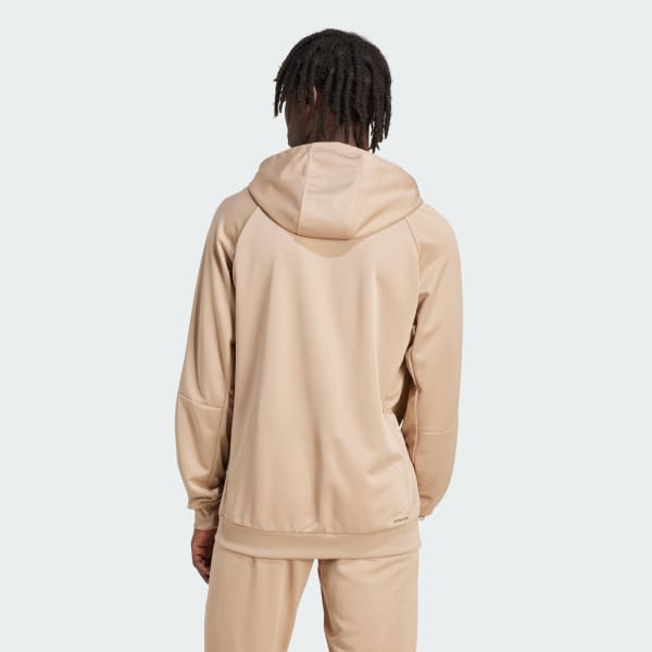 Brown Sereno AEROREADY Cut 3-Stripes Hoodie