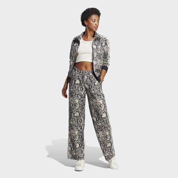 Zwart Python Allover Print Trainingsjack