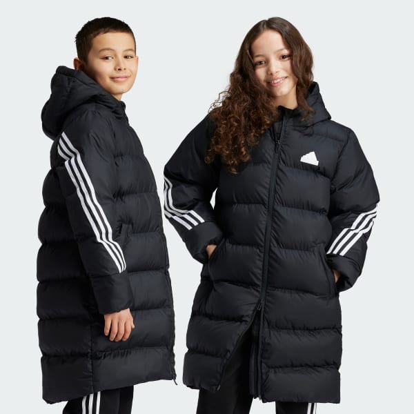 adidas Future Icons Long Padded Jacket Kids Black adidas Finland