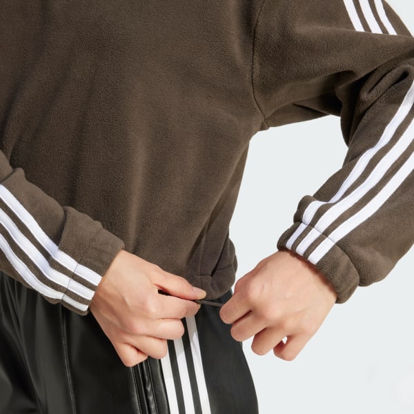 adidas Polar Fleece 1 2 Zip Loose Sweatshirt Green adidas Thailand