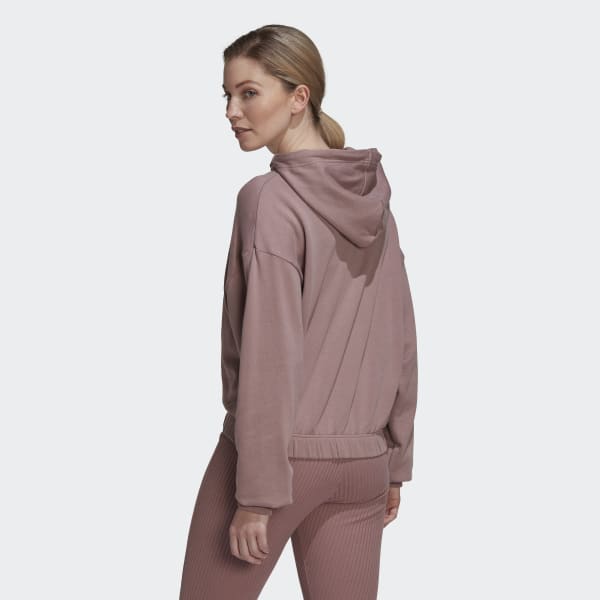 Roxo Camisola Curta com Capuz Studio Lounge