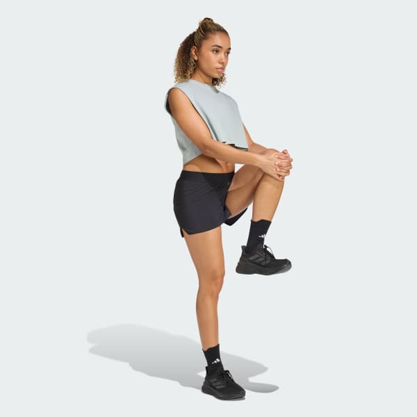 Verde Camiseta Cropped adi365 Running Essentials