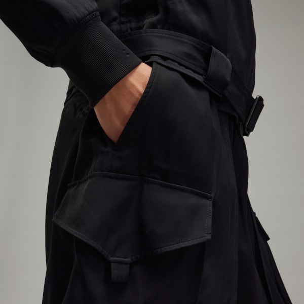adidas Y-3 Rayon Twill Shorts - Black | Free Shipping with
