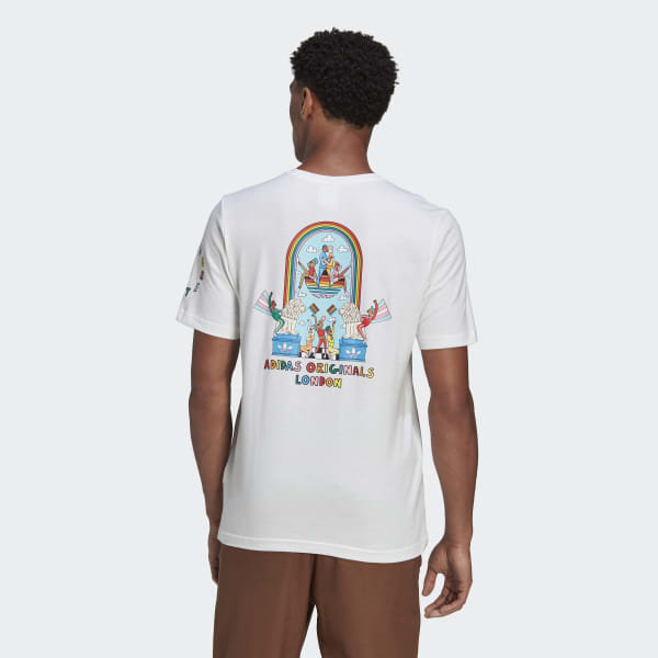 bílá Ashton Attz X London Pride Tee BUI98