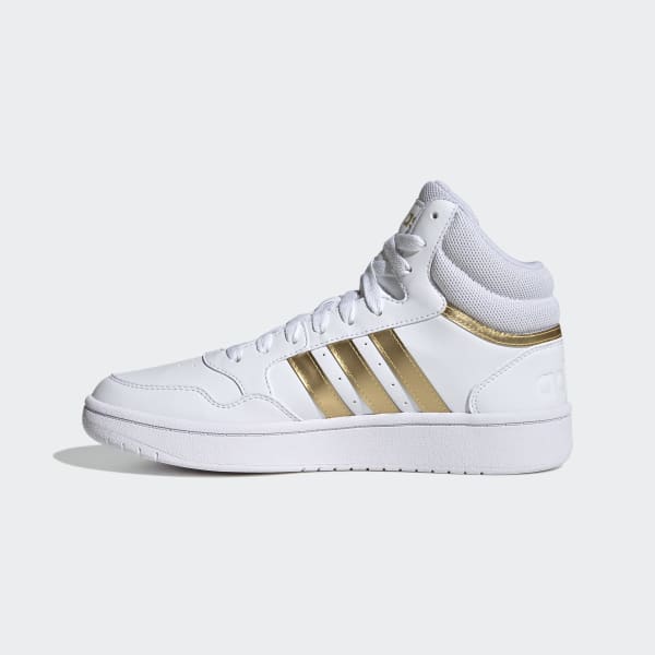 adidas Hoops 3.0 Mid Lifestyle Basketball Classic Shoes - White | Women ...