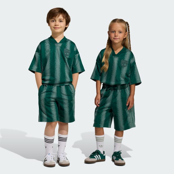 Groen ADIDAS MINECRAFT OVERSIZED SHORT T-SHIRT SET