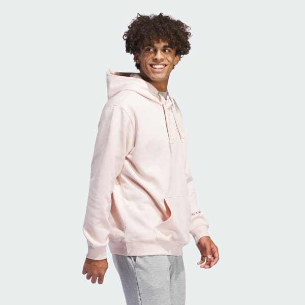 adidas Men s Lifestyle ALL SZN Valentine s Day Pullover Hoodie Pink adidas US