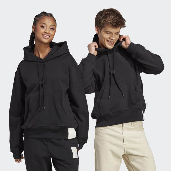 Noir Sweat-shirt à capuche en molleton épais Lounge
