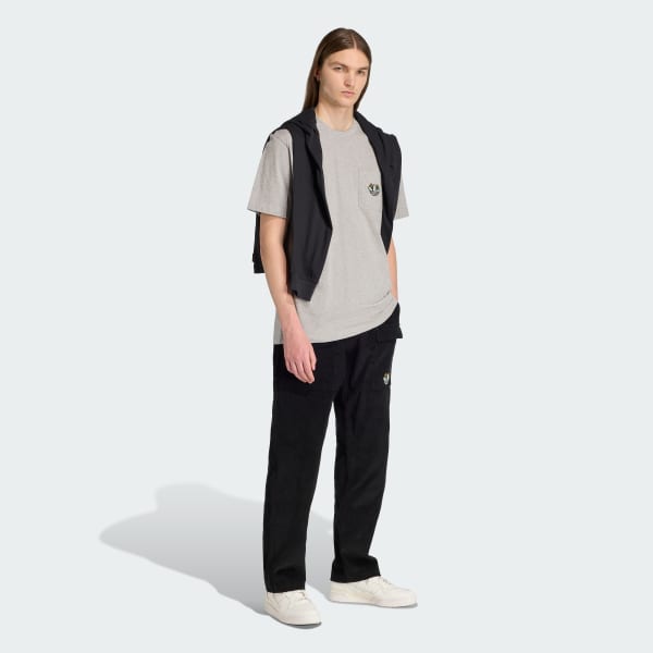 Black Monogram Regular Pants