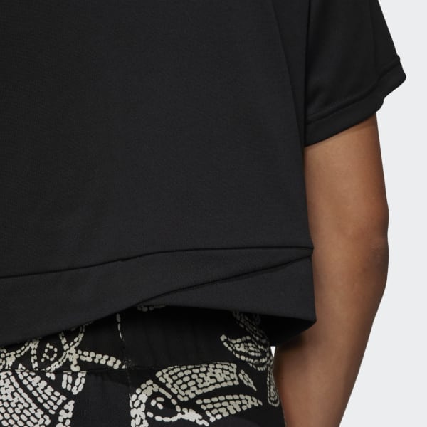Black AEROREADY Studio Loose Crop T-Shirt CT354
