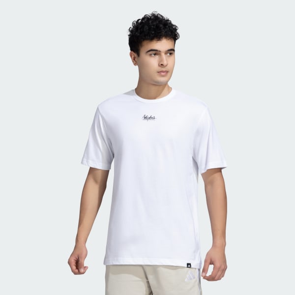 White adidas Lemon Graphic Tee