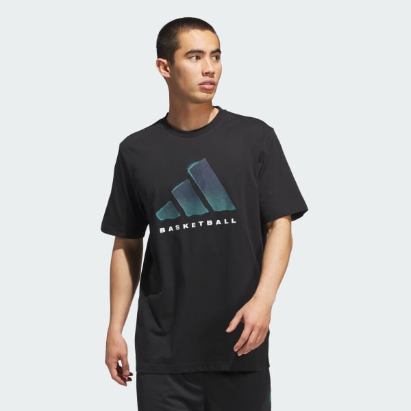 Schwarz adidas Basketball Graphic T-Shirt