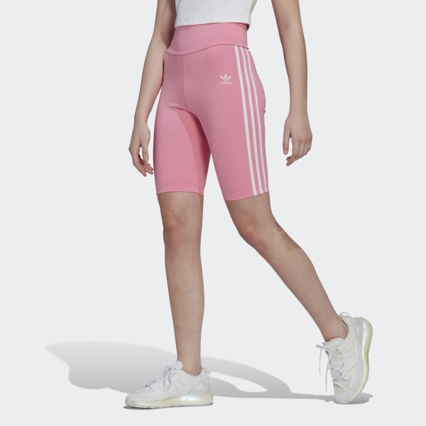 adidas Adicolor Classics Primeblue High-Waisted Short Tights - Różowy |  adidas Poland