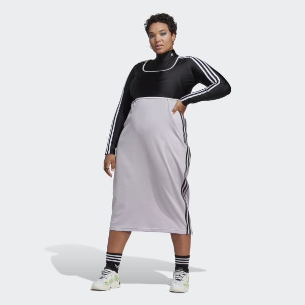 Svart Long Sleeve Bodysuit (Plus Size)