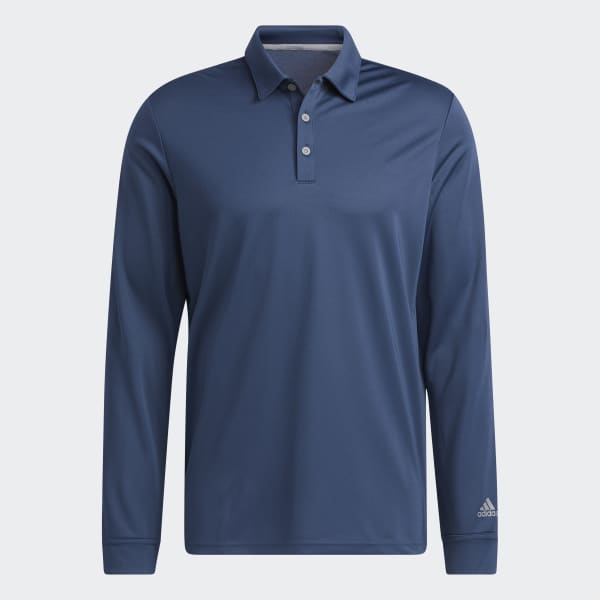 Blue Long Sleeve Polo Shirt SU923