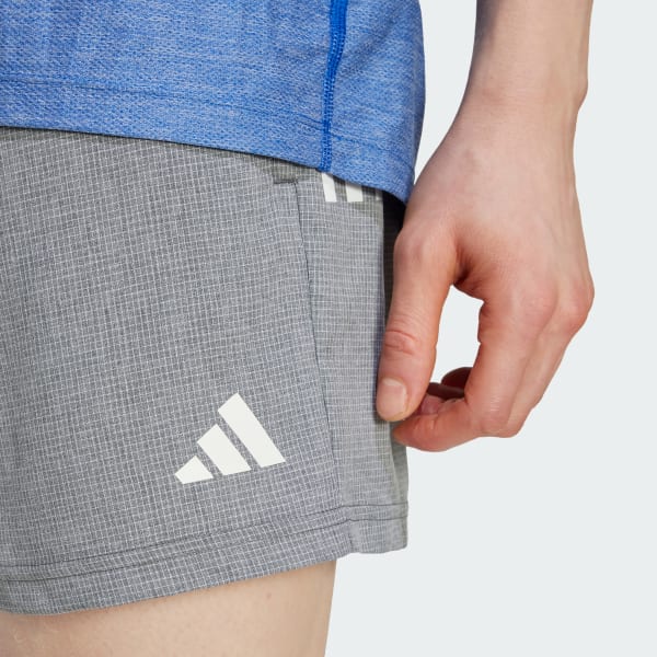 adidas Own The Run Shorts - Grey | Free Shipping with